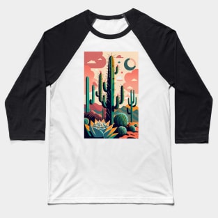 Cactus art Baseball T-Shirt